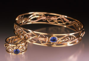 Ring and Bracelet made by Kim Maitland