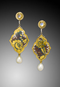 Earrings made by Barbara McFadden