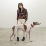 Lindsay Metivier and her greyhound Lula