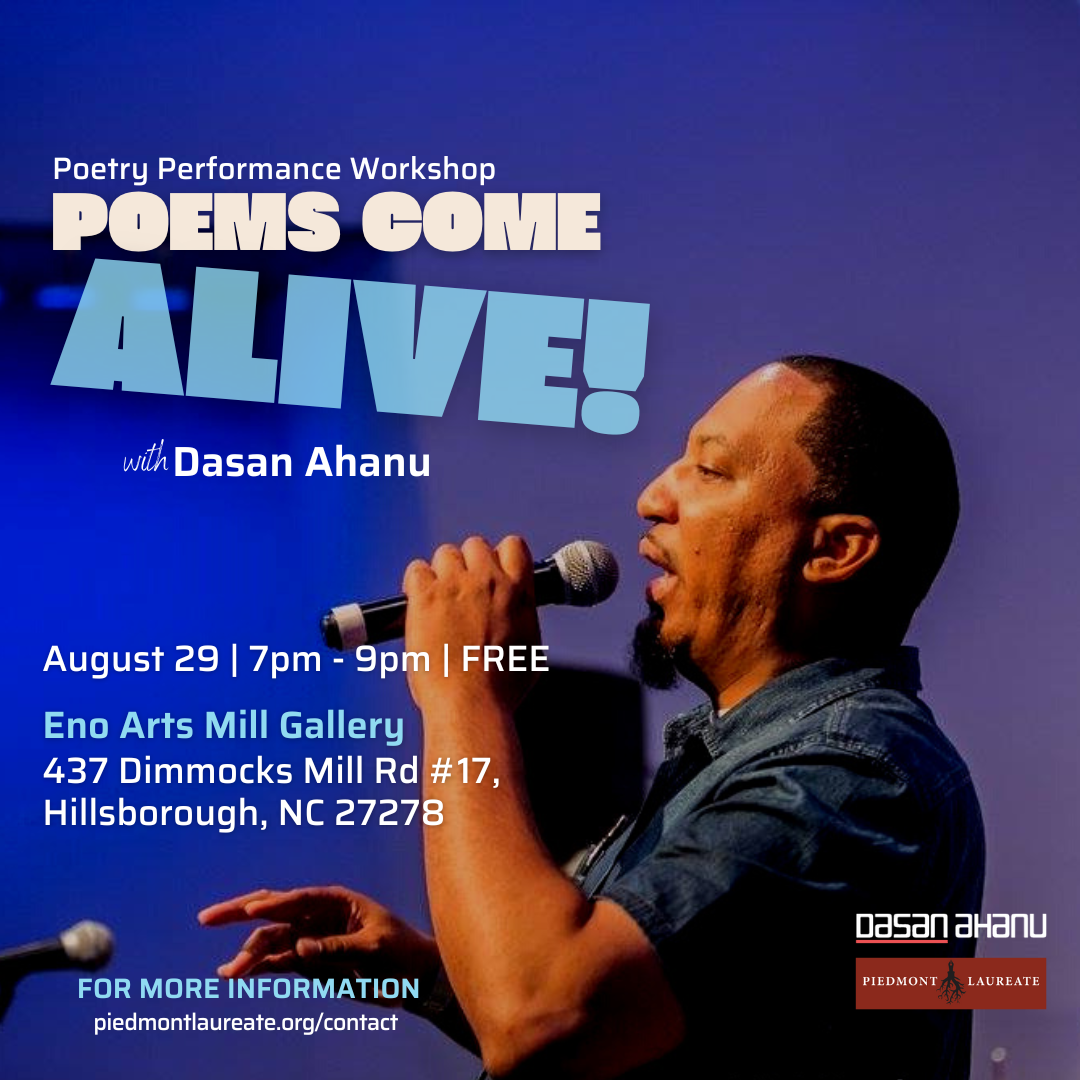 Poems Come Alive graphic featuring Dasan Ahanu