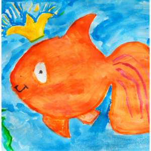 painting of a fish
