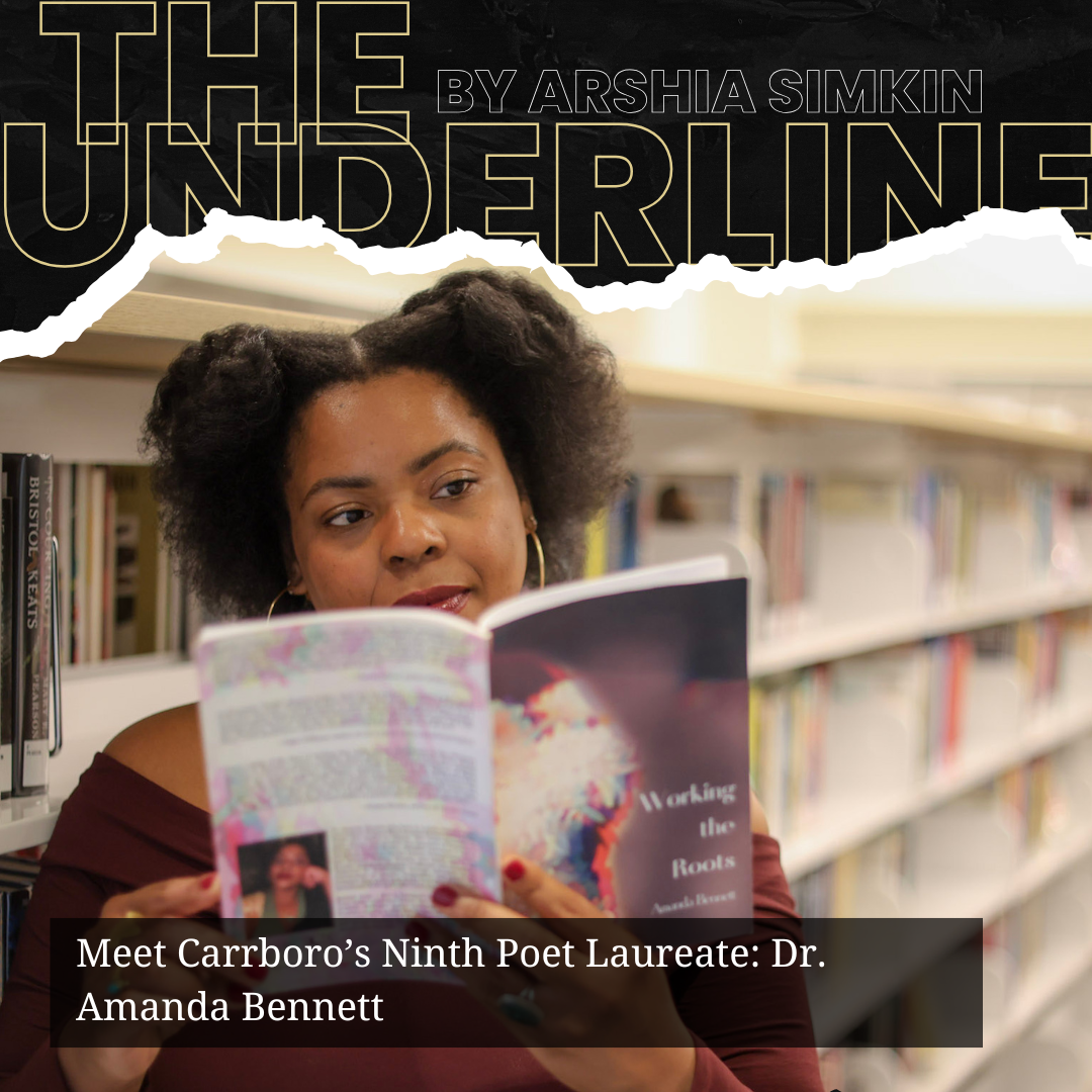 Amanda Bennett holding a book