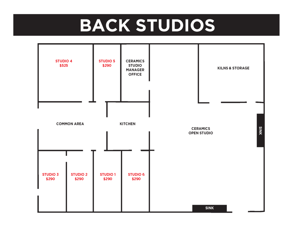 Map of Eno Arts Mill Back Studios