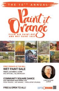Paint it Orange First Friday Poster