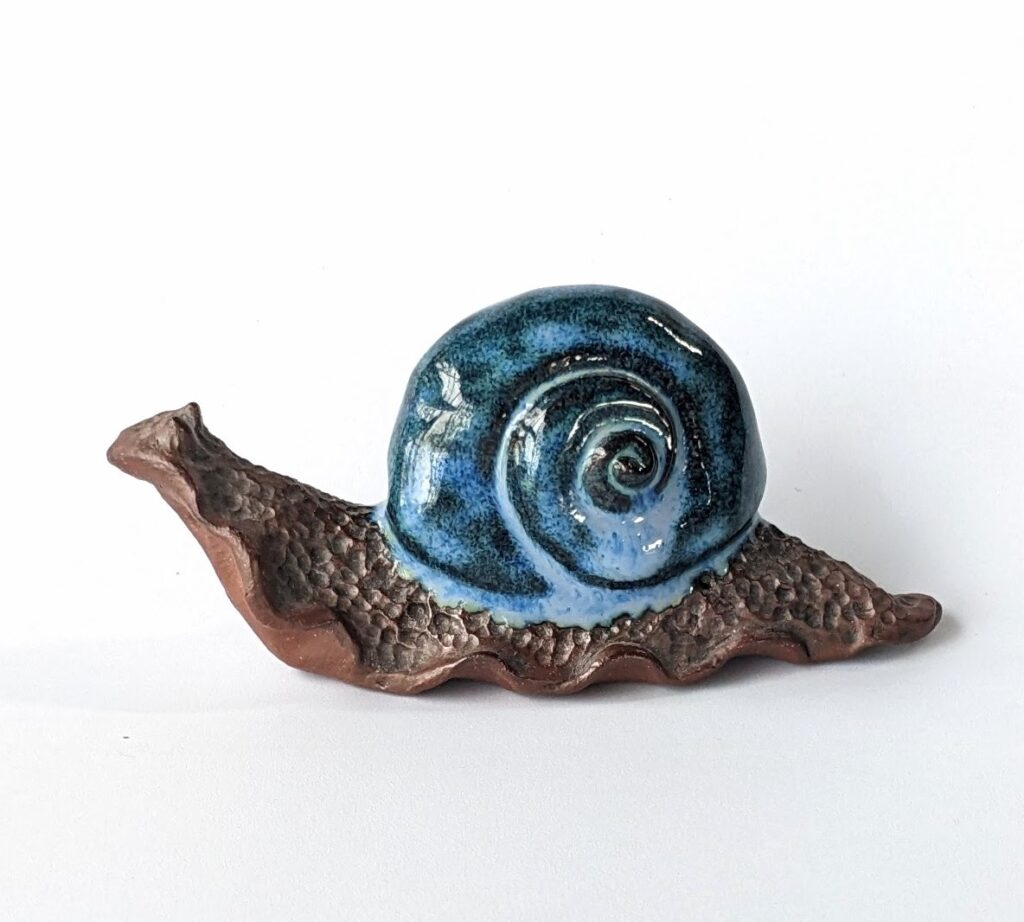 clay snail figure